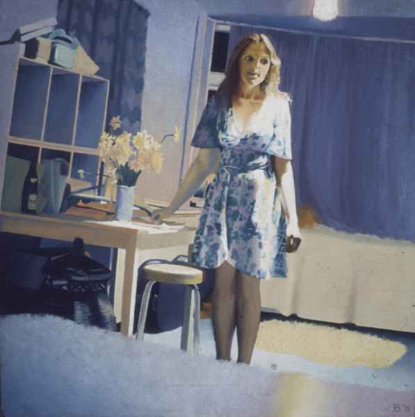 Helen in Armagh St flat 1976