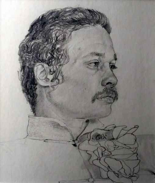 Study from life of young man c.1975